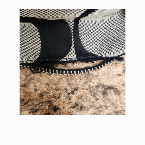 Vintage Coach Signature Shoulder Bag Black/Gray - Picture 11 of 12